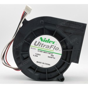 Nidec G10D12BS17AZ-57 12V 0.29A 4wires Cooling Fan 