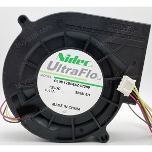 Nidec G10D12BS8AZ-57Z99 12V 0.47A 4wires Cooling Fan 