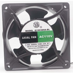 AXIAL G12038HA1BL 110V 0.28A 21W 2 wires Cooling Fan - Original new