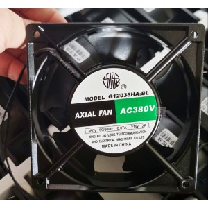 JIULONG G12038HA3BL 380V 0.07A 21W 2wires Cooling Fan