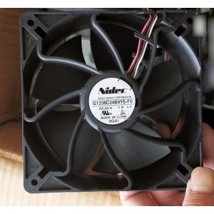 NIDEC G1238C24B9YS-F0 24V 1A 4wires Cooling Fan 