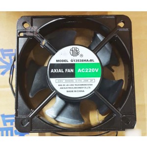 JiuLong G13538HA2BL 220V 0.17A 25W 2wires Cooling Fan 