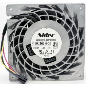 Nidec G1438X48BLZP-30 48V 7.4A 4wires Cooling Fan - Original New