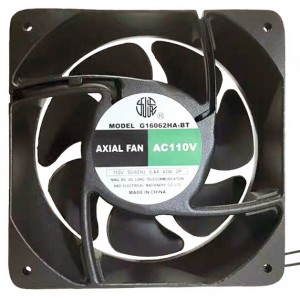 JiuLong G16062HA1BT 110V 0.4A 42W 2wires Cooling Fan