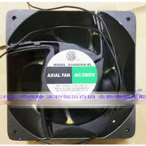 JIU LONG G16062HA3BL 380V 0.24A 40W 2wires Cooling Fan