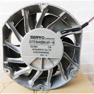 SERVO G1751M48BKAP-15 48V 1.1A 3wires Cooling Fan
