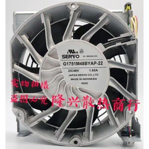 SERVO G1751M48BYAP-22 48V 1.92A fan