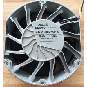 SERVO G1751M48YAP-22 48V 1.92A 3wires Cooling Fan