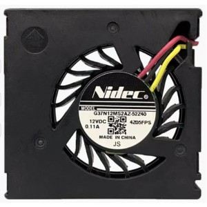 NIDEC G37N12MS2AZ-52Z40 12V 0.11A 3wires Cooling Fan