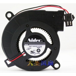 NIDEC G60T12MS2ZZ-51Z45 12V 0.30A 2wires Cooling Fan
