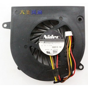 NIDEC G65X05MS1MJ-57T131 12V 0.20A 4wires Cooling Fan