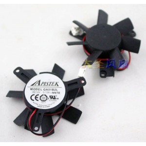 APISTEK GA51B2L 12V 0.13A 2wires Cooling Fan