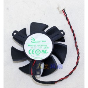 APISTEK GA51S2L 12V 0.13A 2wires Cooling Fan