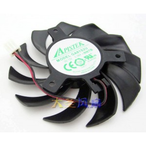 APISTEK GA81S2U-NNTB 12V 0.38A 2wires Cooling Fan