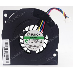 SUNON GB0555PDV1-A 5V 1.1W 4wires Cooling Fan