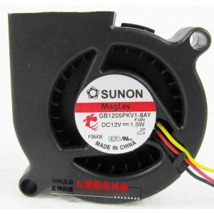 Sunon GB1205PKV1-8AY F.GN 12V 1.5W 3wires Cooling Fan