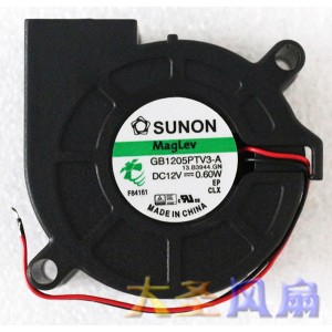 SUNON GB1205PTV3-A 12V 0.60W 2wires Cooling Fan