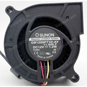 SUNON GB1206PTV2-AY 12V 1.2W 1.7W 3wires Cooling Fan