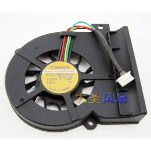 SUNON GC054007VH-8 5V 1.3W 4wires Cooling Fan