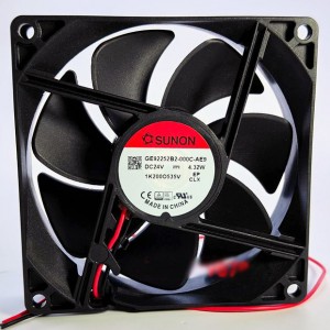 SUNON GE92252B2-000C-AE9 24V 4.32W 2wires Cooling Fan
