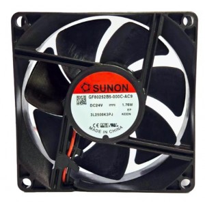 SUNON GF80252B5-000C-AC9 24V 1.76W 2wires Cooling Fan