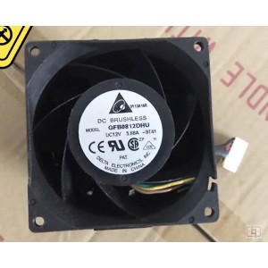 Delta GFB0812DHU 12V 5.88A 8wires Cooling Fan