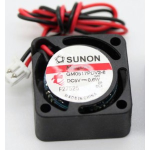 Sunon GM0517PDV2-8 5V 0.6W 2wires Cooling Fan 