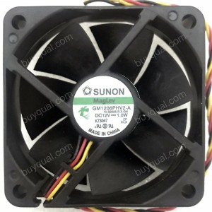 SUNON GM1206PHV2-A 12V 1.0W 3wires Cooling Fan