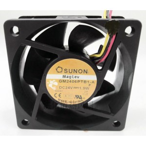 SUNON GM2406PTB1-A 24V 1.9W 3wires Cooling Fan 