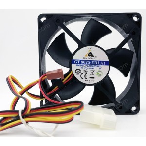 GT 8025 GT8025-EDLA1 : 12V 0.08A 3wires cooling fan