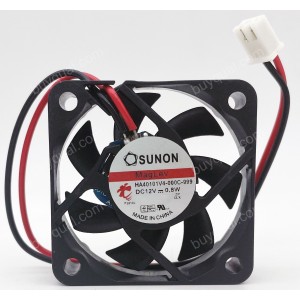SUNON HA40101V4-000C-999 12V 0.8W 2wires cooling fan