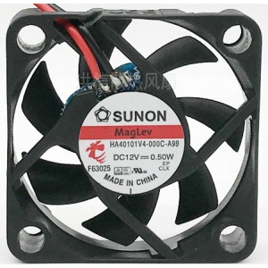 SUNON HA40101V4-000C-A99 12V 0.50W 2wires Cooling Fan 