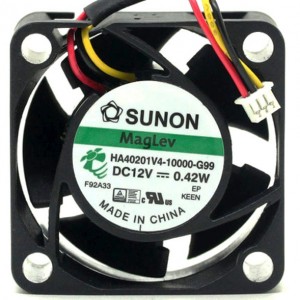 Sunon HA40201V4-10000-G99 12V 0.42W 3wires Cooling Fan 