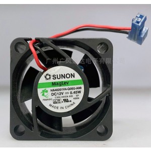 SUNON HA40201V4-Q05U-A99 12V 0.45W 2wires Cooling Fan