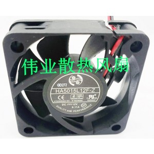 ONG HUA HA5015L12F-Z 12V 0.11A 2wires Cooling Fan 