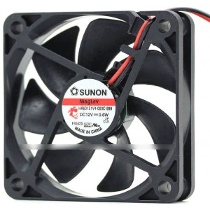 SUNON HA60151V4-000C-999 12V 0.6W 2wires cooling fan