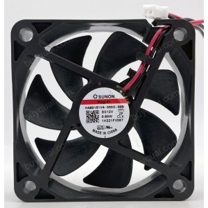 SUNON HA60151V4-000C-999 12V 0.6W 2wires cooling fan