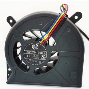 ONG HUA HA8020H12SB-Z 12V 0.30A 4wires Cooling Fan 