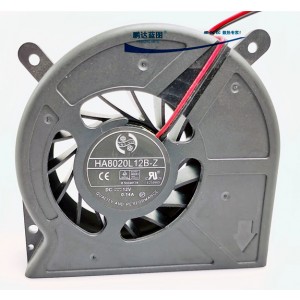 ONG HUA HA8020L12B-Z 12V 0.14A 2wires Cooling Fan