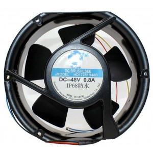 Thrive HD17251H48B 48V 0.8A 2wires Cooling Fan