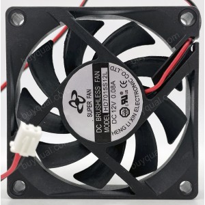 SUPER FAN HD7015S12L 12V 0.08A 2wires Cooling Fan