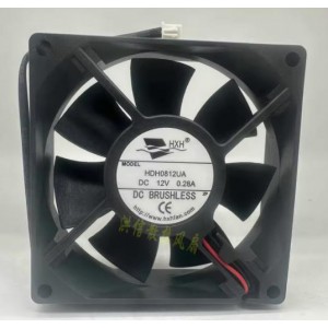 HXH HDH0812UA 12V 0.28A 2wires Cooling Fan 