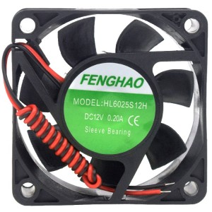 FENGHAO HL6025S12H 12V 0.20A Cooling Fan