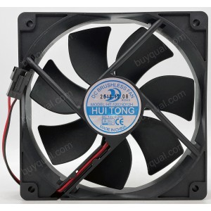 HUITONG HT-12025D12H 12V 0.24A 2wires Cooling Fan 