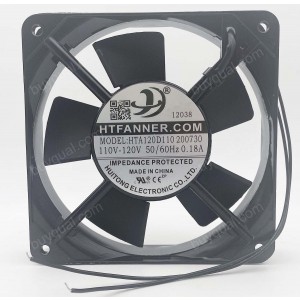 HUITONG HTA120D110 200730 110-120V 0.18A 2wires Cooling Fan 
