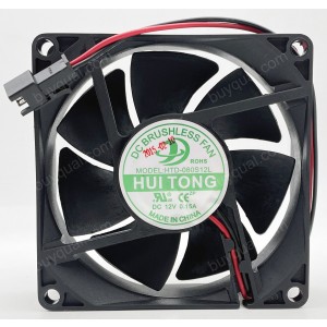 HUI TONG HTD-080S12L 12V 0.15A 2wires Cooling Fan