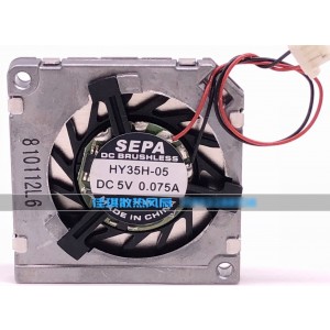 SEPA HY35H-05 5V 0.075A 2wires Cooling Fan