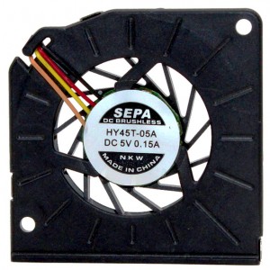 SEPA HY45T-05A 5V 0.15A 3wires Cooling Fan 