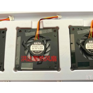 SEPA HY45U-05A 5V 0.22A 2wires Cooling Fan