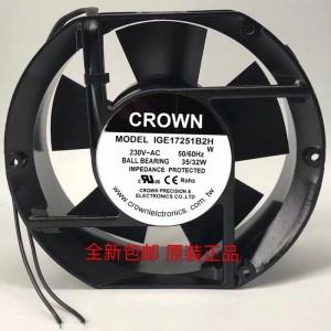 CROWN IGE17251B2H 230V 35/32W 2wires cooling fan